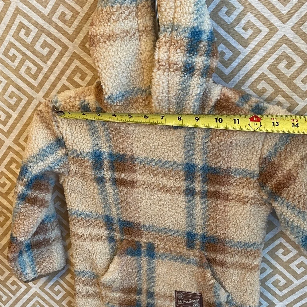 Frye Cream and Blue Sherpa Jacket
